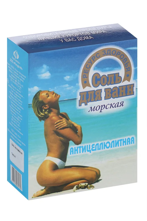 Соль для ванн Антицеллюлитная, 600 г, п/п пакет