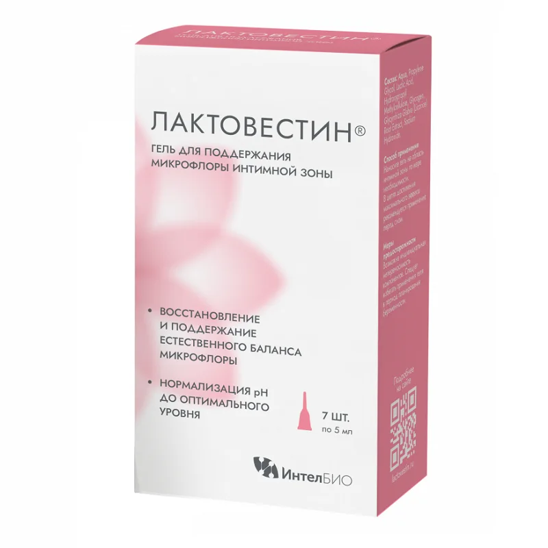 Лактовестин Гель Для Поддержания Микрофлоры Интимной Зоны Туба 7 шт