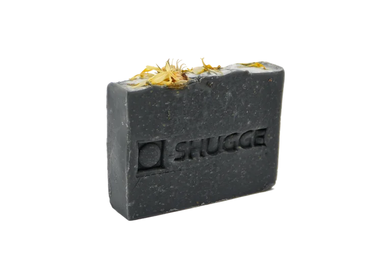 Шунгитовое твердое мыло лечебное ручная работа Shugge 50 гр