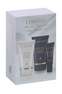Набор косметический Limoni Premium Syn Ake антивозрастной крем для лица / ночная маска / крем для век
