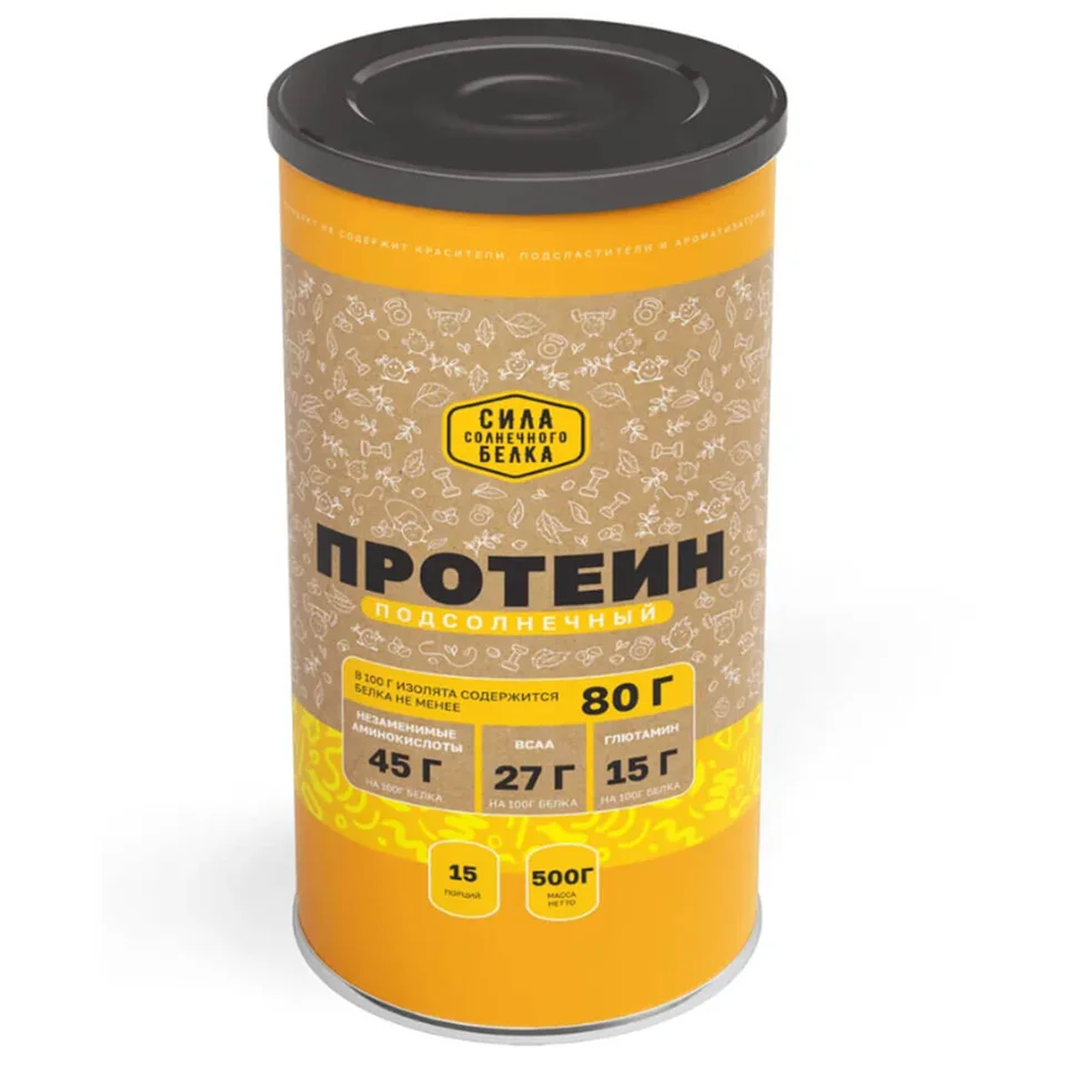 Пищевая продукция Подсолнечный протеин, 500г ДойПак