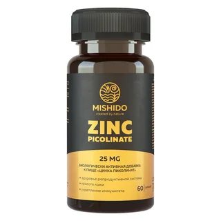 БАД К Пище «Zinc Picolinate Biocaps» («Цинка Пиколинат Биокапс») 60 капс.