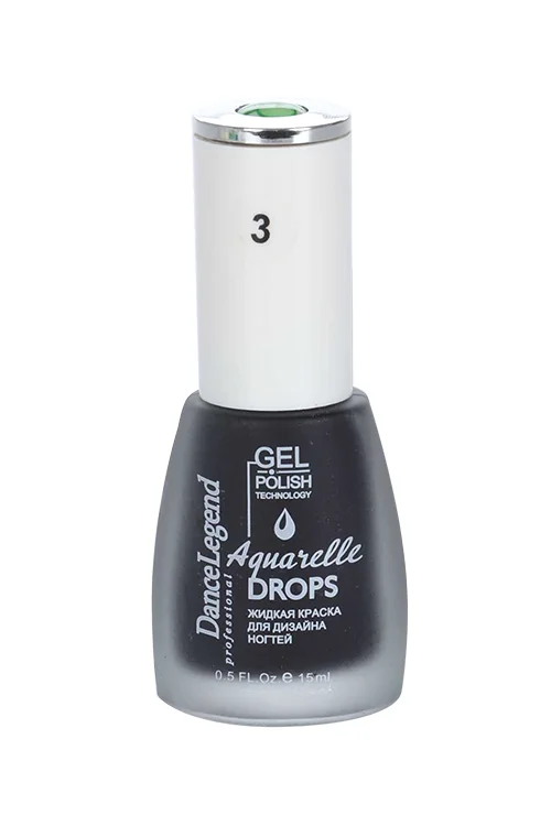 Лак для ногтей Dance Legend жидкие краски для ногтей Aquarelle drops тон №3 15 мл