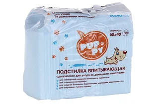 Подстилка My Puppy впитывающая одноразовая для домашних животных 60×40 см 30 шт