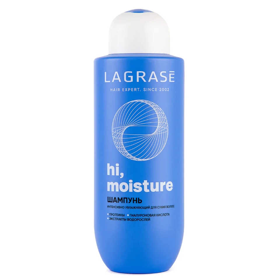 Шампунь HI,Moisture интенсив увлажняющий для сухих волос, 500 мл, LA Grase