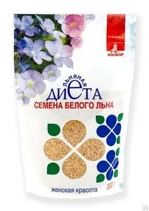 Лен белый семена Женская красота Льняная диета 200г