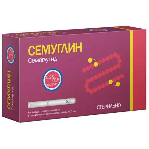Семуглин раствор 0.5 мг / доза 3 мл