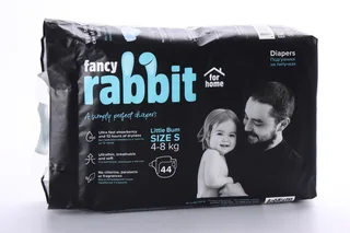 Подгузники Fancy Rabbit for home S (4-8 кг) 44 шт