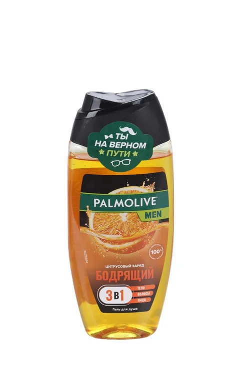 Гель для душа Palmolive Men Цитрусовый Заряд Бодрящий 3 в 1 250 мл