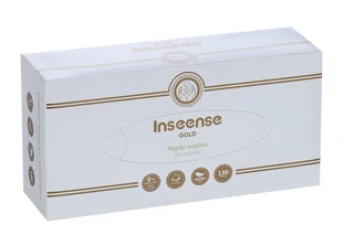 Салфетки Inseense бумажные 2 слоя белые 150 шт картон короб