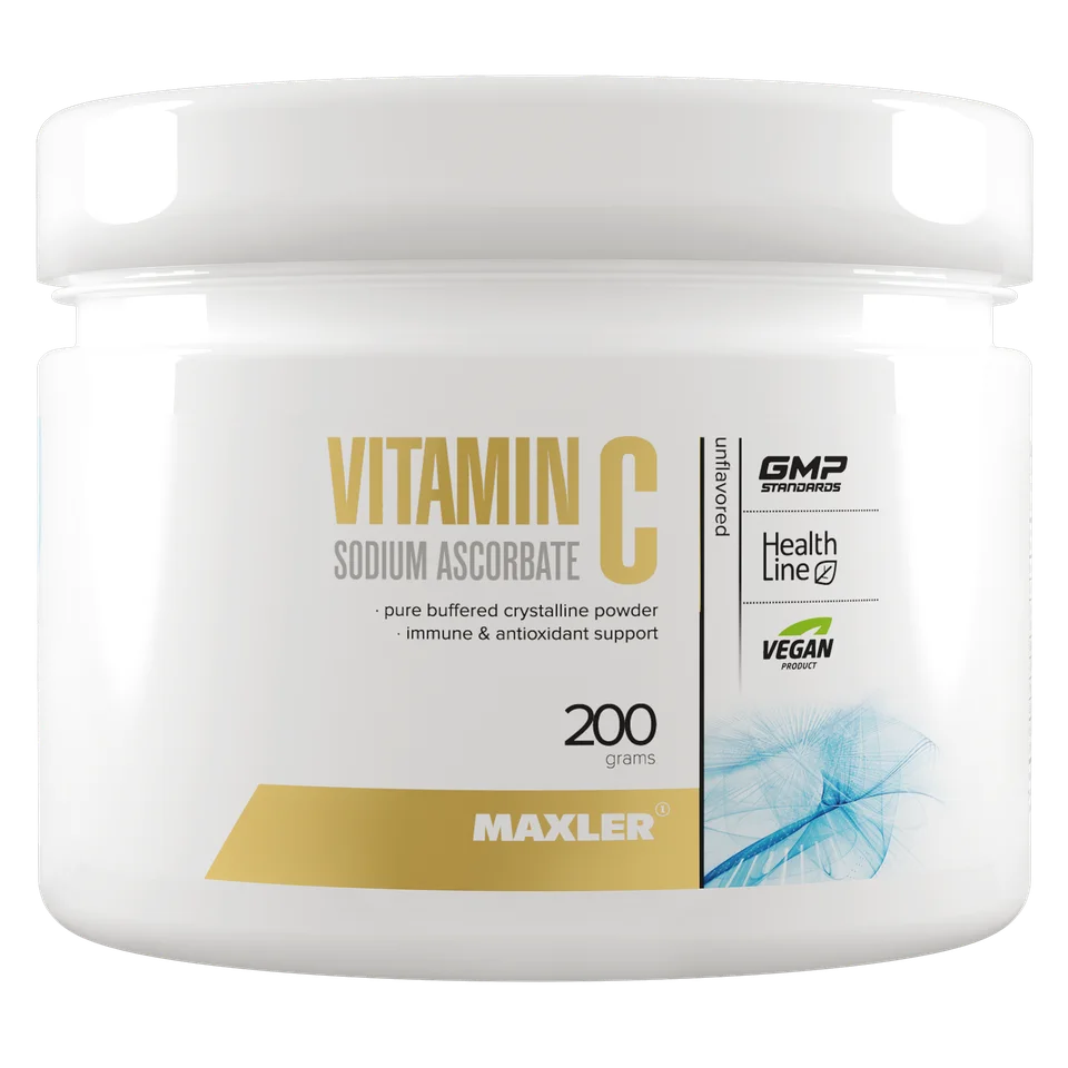 Витамин С (аскорбат натрия) Maxler 200 гр