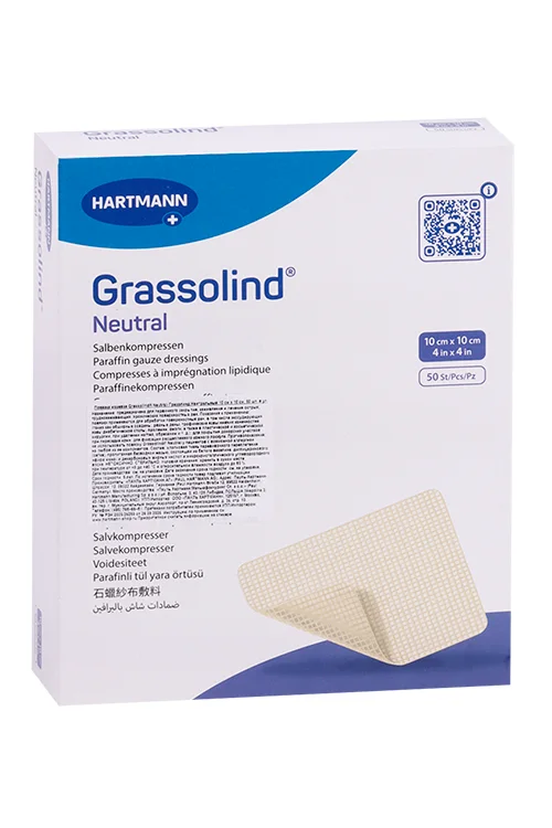 Повязка мазевая Grassolind neutral 10 см × 10 см 50 шт