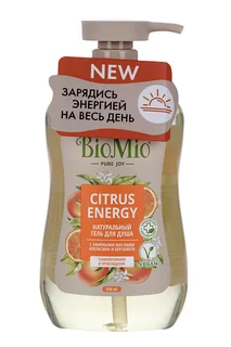 Гель для душа BioMio Citrus Energy натуральный с эфирн маслами апельсина и бергамота 650 мл