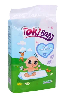 Пеленки TokiBaby впитывающие 60×60 см 15 шт