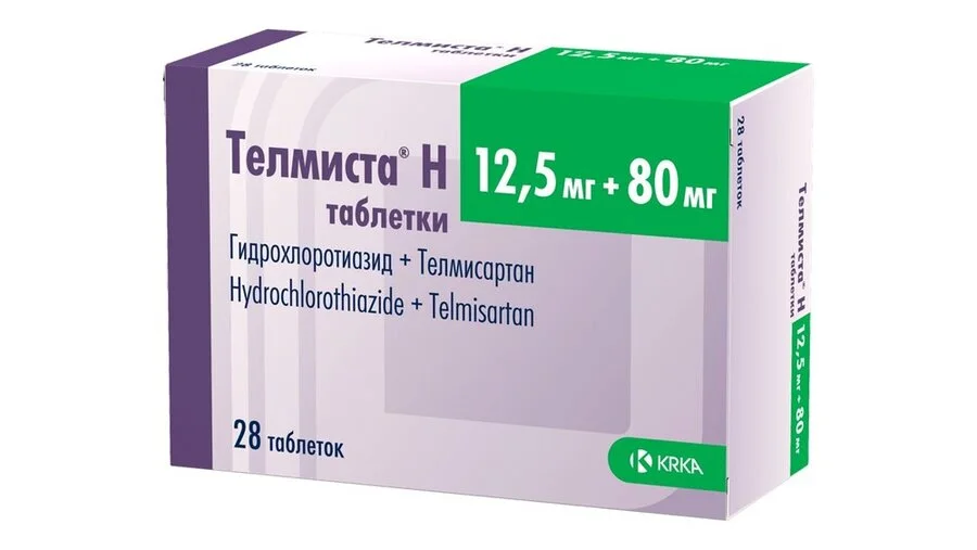 Телмиста таблетки 80+12.5 мг 28 шт