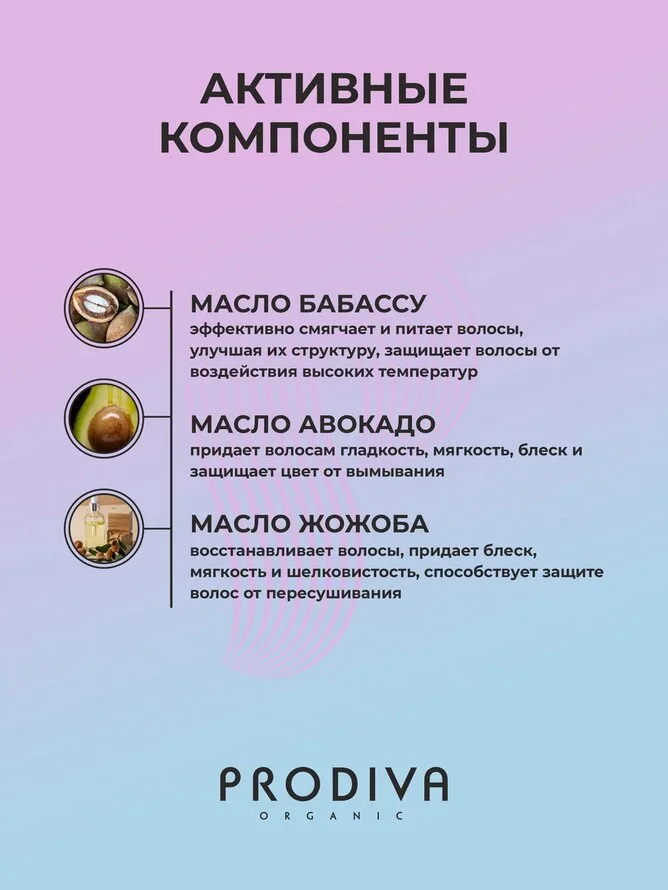 Кондиционер для окрашенных волос Prodiva, 250 мл