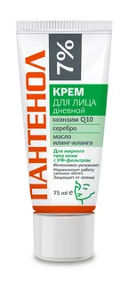 Пантенол 7% крем для лица дневн для жирной кожи 75 мл