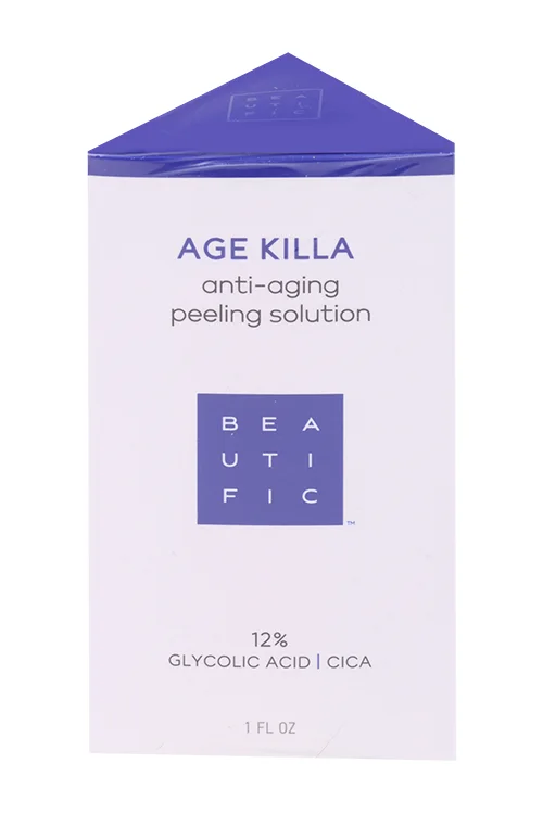 Пилинг Beautific Age Killa 12% с гликолевой кисл / центеллой азиатской омолаж для лица 30 мл