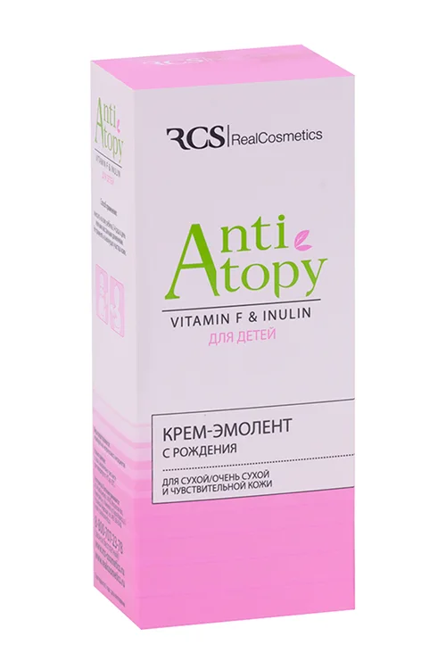 Крем-эмолент RCS AntiAtopy с рождения для очень сухой чувствительной кожи 150 мл