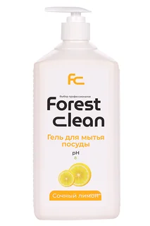Гель Forest clean Сочный лимон для посуды с помпой 1 л