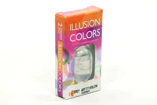 Линзы Illusion colors el. Grey Glow контактные -3,5/14,0/8,6/2 шт
