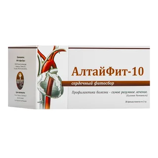 АлтайФит-10 Сердечный фитосбор 20 фильтр-пакетов по 2 гр Алфит Плюс