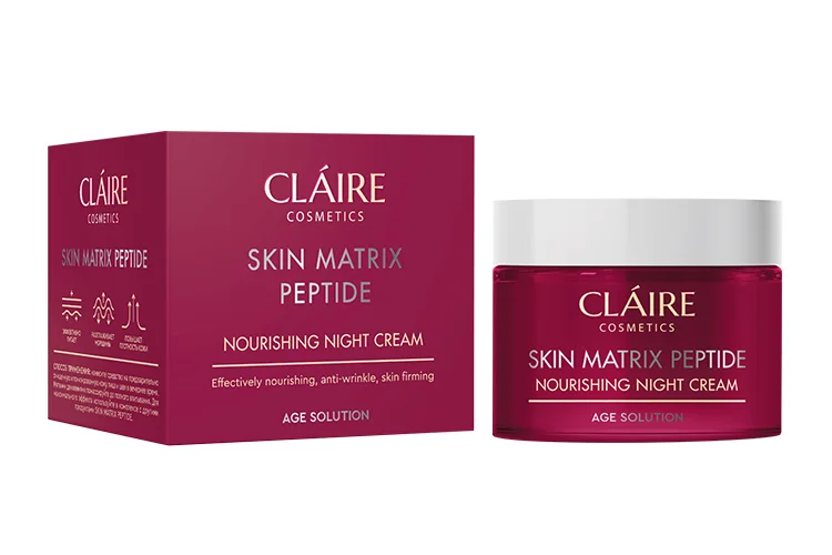 Крем Claire Cosmetics Skin matrix peptide питательный для лица ноч 50 мл