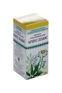 Агнус-плюс 20 гр гранулы гомеопатические