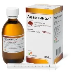 Леветинол раствор для приема внутрь 100 мг / мл 300 мл