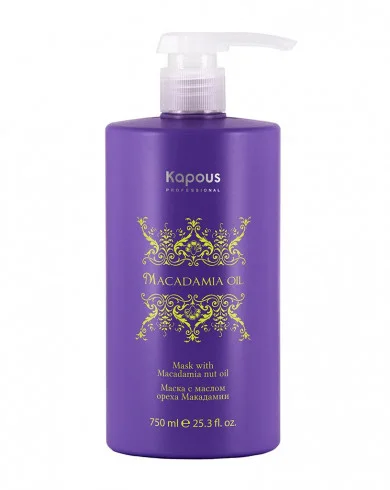 Kapous Professional Macadamia Oil Маска для волос, с маслом ореха макадамии, 750 мл