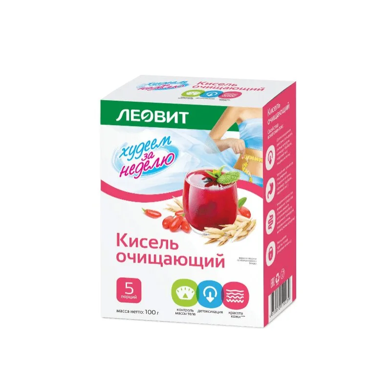Худеем За Неделю Кисель Очищающий пакеты 20 гр 5 шт