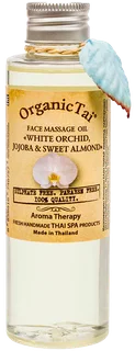 Массажное масло для лица «Белая Орхидея Жожоба И Сладкий Миндаль» 120 мл OrganicTai
