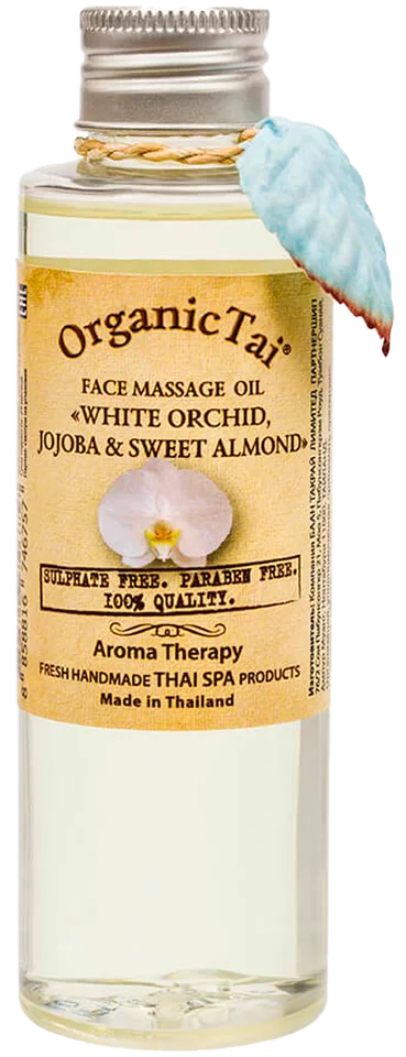 Массажное масло для лица «Белая Орхидея Жожоба И Сладкий Миндаль» 120 мл OrganicTai