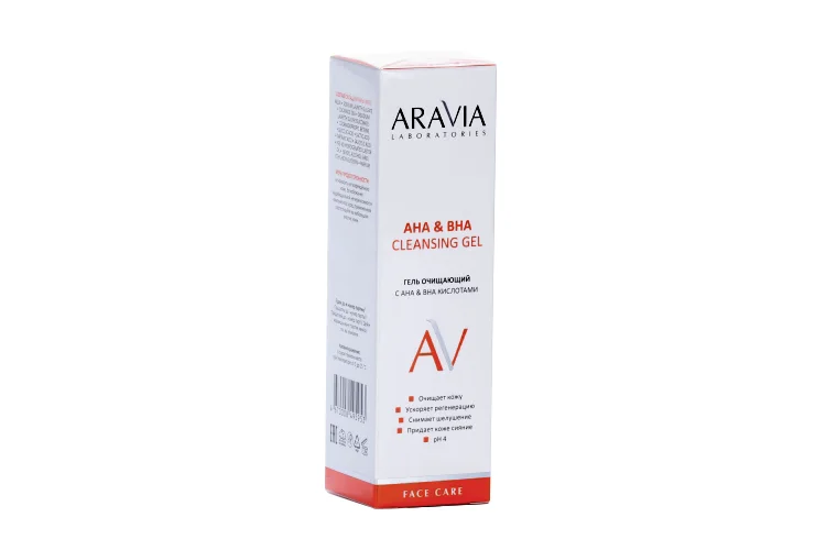 Гель Aravia Laboratories очищающий с АНА и ВНА кислотами 150 мл