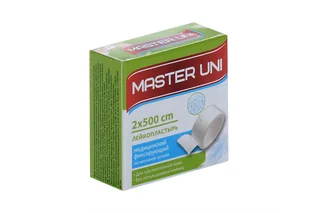 Пластырь Мастер Юни Юнипор 2×500 см на нетканой основе