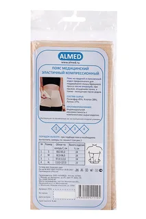 Пояс Almed мед элаcт послеоперационный бежевый р 1