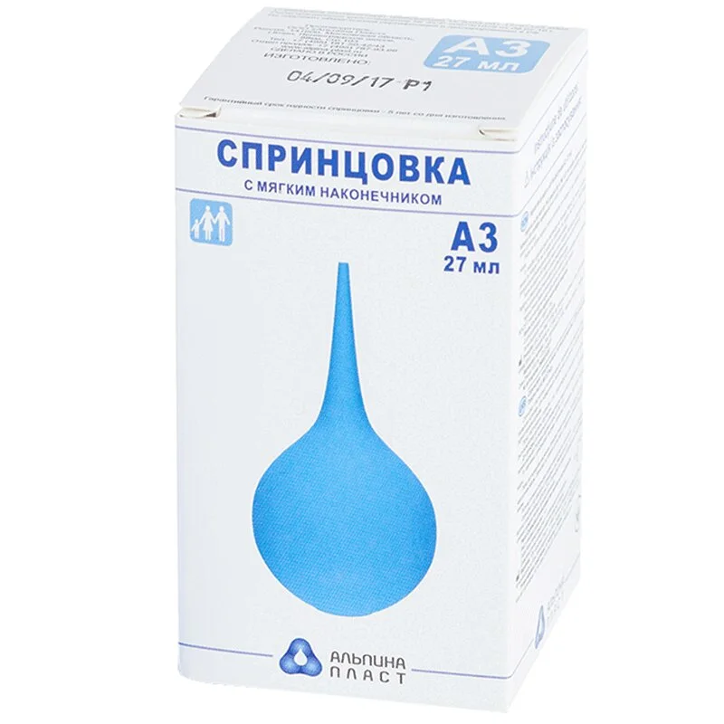 Спринцовка Резиновая С Мягким Наконечником А3 27 мл 1 шт