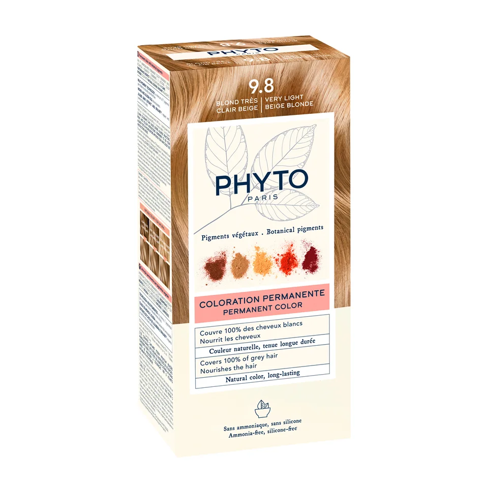 Phytosolba Phyto Hair Color крем-краска для волос тон 9,8 очень светлый бежевый блонд 50 50 12 мл