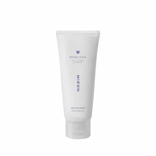 Гель-пенка Mizon Hyalugen Gel To Foam Cleanser коллаген / гиалурон кислота для умывания, 100 мл