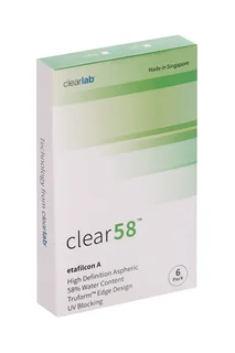 Линзы Clearlab Clear58 контактные R 8,7 (диоптрия -5,75) 6 шт