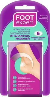 Фут Эксперт пластырь гидроколлоидный 28×46 мм 6 шт