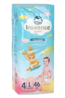 Трусики-подгузники Inseense Classic L (9-14 кг) 46 шт голуб