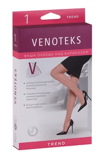 Чулки Venoteks компрессионные 1C205 черный L