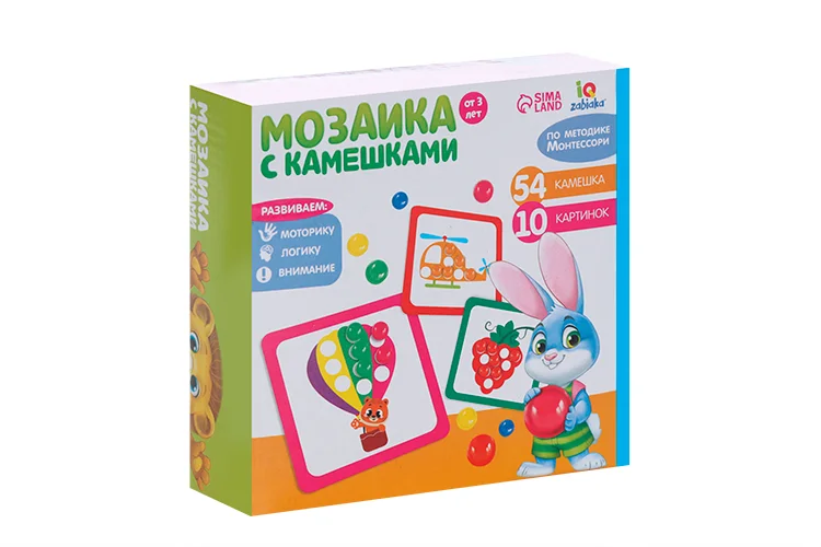 Мозаика с камешками Марблс по методике Монтессори