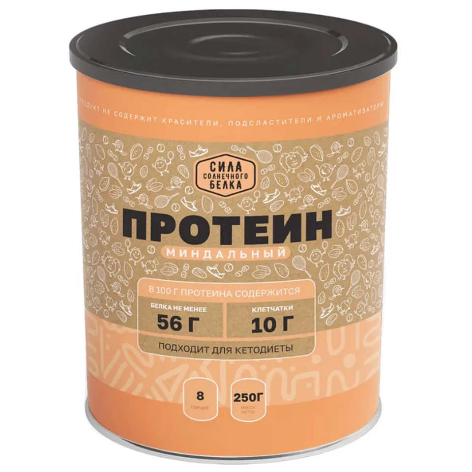 Пищевая продукция Миндальный протеин, 250 г, Оргтиум