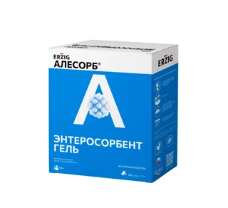 Алесорб Энтеросорбент гель Эрциг 10 гр 20 шт гель для приема внутрь без аромататизатора