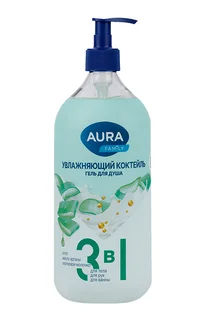 Гель для душа Aura Family Увлажняющий коктейль 1 л