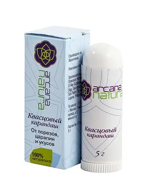 Квасцовый карандаш Arcana Natura от порезов, царапин и укусов, 5 г