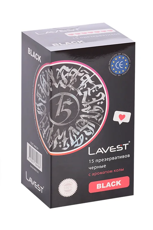 Презервативы Lavest с ароматом колы 15 шт