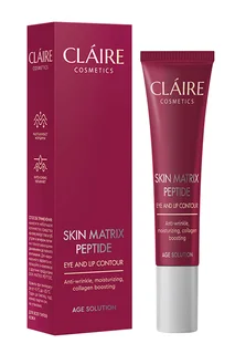 Крем-контур Claire Cosmetics Skin matrix peptide для кожи вокруг глаз и губ 15 мл